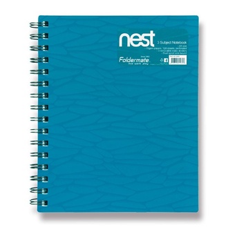 Papírenské zboží - Spirálový blok FolderMate Nest modrý