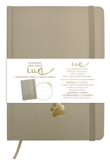 Papírenské zboží - Notes Luxi linky - A5 - lamino - moka