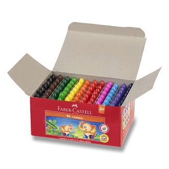 Papírenské zboží - Voskovky Faber-Castell Chublets Jumbo 96 ks, 12 barev
