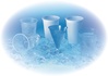 Papírenské zboží - Kubek BLUE CUP 200 ml - z cechą 0,2 l -PP- (średnica  70 mm) [100 szt.]