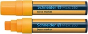 Papírenské zboží - Marker kredowy Maxx 260, pomarańczowy, 2-15mm, płyn, SCHNEIDER