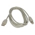 Papírenské zboží - USB kabel (2.0), USB A M - USB B M, 5m, czarny, Logo