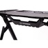 Papírenské zboží - ULTRADESK Biurko dla gracza INVADER - BLACK, 120x64 cm, 75 cm, podświetlenie LED, podkładka XL, uchwyt na słuchawki i napój