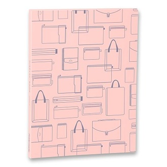 Papírenské zboží - Katalogová kniha Foldermate Vintage A4, 30 folií - růžová