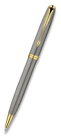 Papírenské zboží - Parker Sonnet Sterling Silver Ciselé kuličková tužka