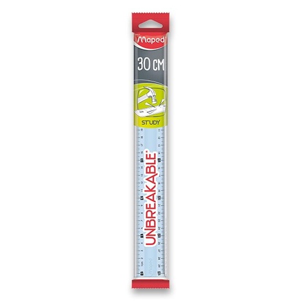 Papírenské zboží - Pravítko Maped Study Unbreakable - 30 cm, mix barev