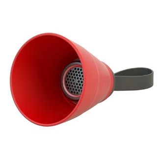 Papírenské zboží - YZSY Bluetooth reproduktor SALI, 3W, červený, regulace hlasitosti, skládací, voděodolný
