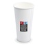 Papírenské zboží - Kubek papierowy biały średnica 90mm 610ml `XXL: 0,5L/20oz` [50 szt]