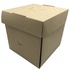 Papírenské zboží - Burger box (PAP FSC Mix) rozkładany tłuszczoodporny kraft 120 x 120 x 100 mm [100 szt]