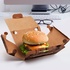 Papírenské zboží - Burger box (z tektury falistej) z nadrukiem 150 x 150 x 95 mm [100 szt]