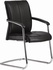 Papírenské zboží - Krzesło konferencyjne Chicago 600 V, czarny, skóra, chromowany krzyż,