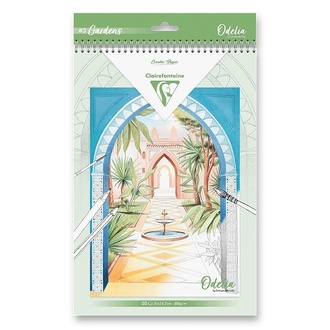 Papírenské zboží - Omalovánky Clairefontaine Odelia Gardens A4, 20 listů