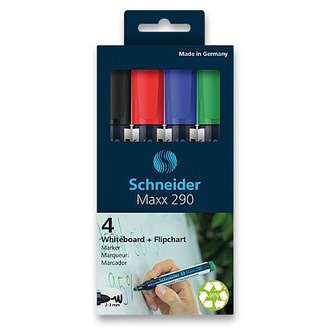 Papírenské zboží - Popisovač Schneider Maxx 290 sada 4 barev
