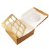 Papírenské zboží - Pudełko papierowe ECO na muffiny 250x250x100 mm brązowe z okienkiem [25 szt.]
