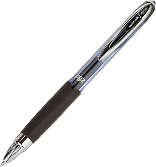 Papírenské zboží - Gelové pero "UMN-207", černá, 0,4mm, stiskací mechanismus, UNI