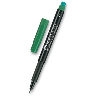 Papírenské zboží - Permanentní popisovač Faber-Castell 1523 S zelený