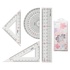 Papírenské zboží - Linijka M&G 15 cm Sakura, zestaw 4 szt