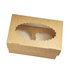 Papírenské zboží - Pudełko papierowe ECO na muffiny 100x160x100 mm brązowe z okienkiem [25 szt.]