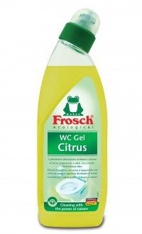 Papírenské zboží - WC čistící gel, citrus, 750 ml, FROSCH