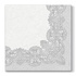 Papírenské zboží - Ubrousky PAW AIRLAID L 40x40cm Royal Lace Silver [50 ks]