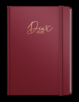 Papírenské zboží - Denní diář - David - Luxi - A5 - bordó