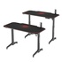 Papírenské zboží - ULTRADESK Biurko dla gracza LEVEL RED, 140x66cm, 72-124cm, elektrycznie regulowana wysokość, z podkładką pod mysz XXL, uchwyt na s