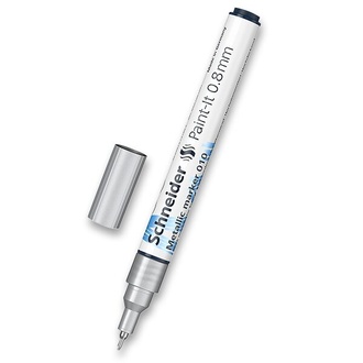 Papírenské zboží - Metalický popisovač Schneider Paint-It 010 stříbrný