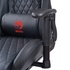 Papírenské zboží - Dla gracza fotel Marvo CH-132, czarna, podświetlenie LED, zagłówek i poduszka lędźwiowa