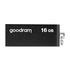 Papírenské zboží - Goodram USB flash disk, USB 2.0, 16GB, UCU2, czarny, UCU2-0160K0R11, USB A, z obrotową osłoną