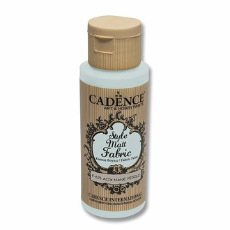 Papírenské zboží - Barvy na textil Cadence Style Matt  sv. zelená, 59 ml