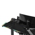 Papírenské zboží - ULTRADESK Biurko dla gracza FORCE - szare, 166x70 cm, 76.5 cm, z podkładką pod mysz XXL, uchwyt na napoje i słuchawki