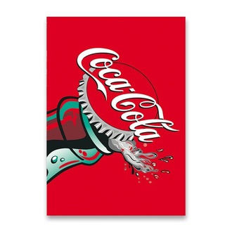 Papírenské zboží - Školní sešit Coca Cola 2024 A4, linkovaný, 40 listů, mix motivů