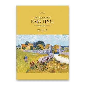 Papírenské zboží - Kreslicí karton Shkolyaryk Muse Mix Technique A4+, 20 listů