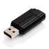 Papírenské zboží - Verbatim USB flash disk, USB 2.0, 8GB, PinStripe, Store N Go, czarny, 49062, USB A, z wysuwanym złączem