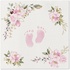 Papírenské zboží - Serwetki PAW AIRLAID 40x40 cm Baby Feet jasnoróżowy [50 szt.]