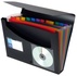 Papírenské zboží - Teczka z przegrodami "Rainbow Class", 12 części, czarna, PP, VIQUEL