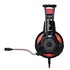 Papírenské zboží - Defender Lester, Gaming Headset, słuchawki z mikrofonem, regulacja głośności, czarno-czerwona, 2.0, 50 mm przetworniki typ 2x 3.5 