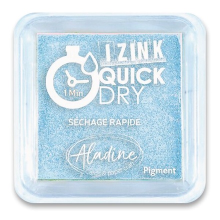 Papírenské zboží - Razítkovací polštářek Aladine Izink Quick Dry nebesky modrá