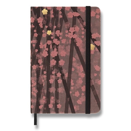 Papírenské zboží - Zápisník MOLESKINE SAKURA 2023 S, linkovaný, tvrdé desky