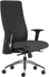 Papírenské zboží - Krzesło biurowe BOSTON H, szare, krzyż aluminiowy, tapicerowane, regulowana wysokość siedziska