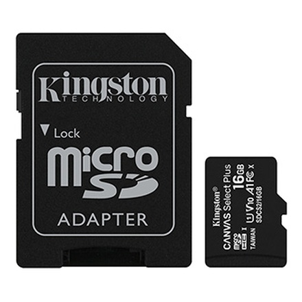 Papírenské zboží - Kingston paměťová karta Canvas Select Plus, 16GB, micro SDHC, SDCS2/16GB, UHS-I U1 (Class