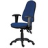 Papírenské zboží - Krzesło biurowe, tkanina, czarna podstawa, XENIA ASYN niebieski